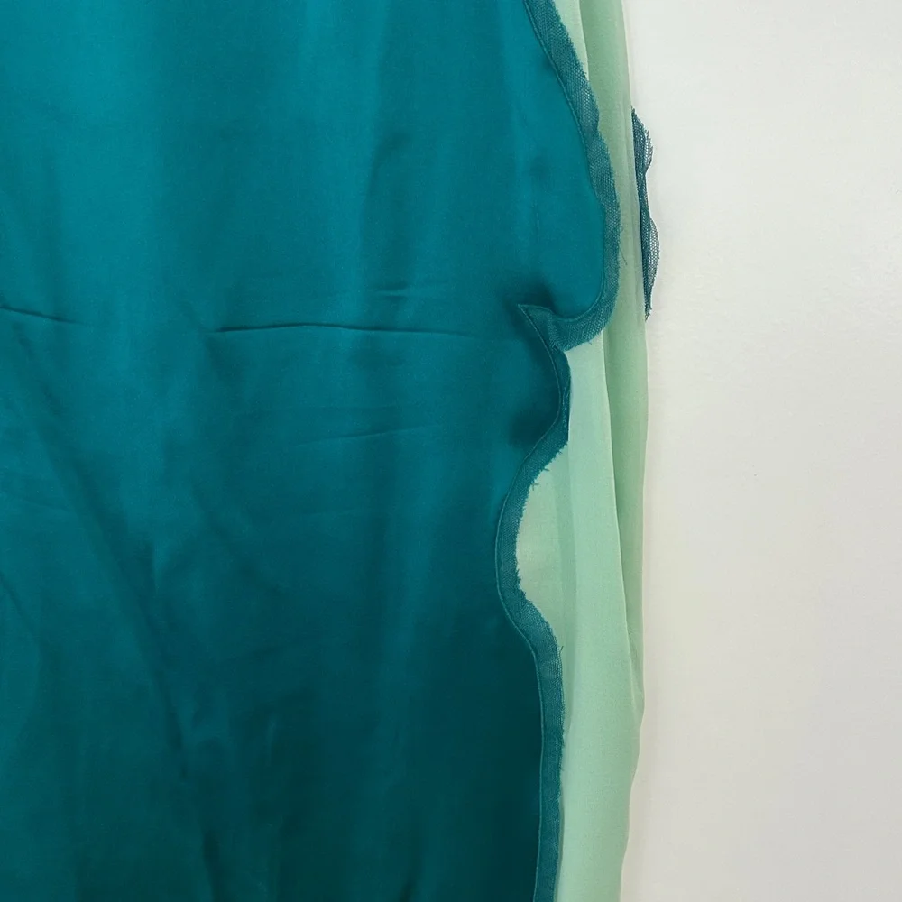 Yves Saint Laurent Teal Pencil Skirt - Picture 7 of 12